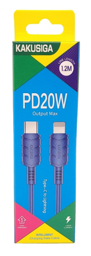 Шнур Type-C штекер - Lightning 1,2м PD20W Kakusiga KSC-710  фото 2
