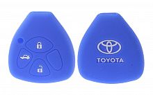Чехол брелока Toyota  KB-L023 (3-кнопки)(С)на ключ Crown, Camry, Reiz,