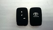 Чехол брелока Toyota  KB-L019 (3-кнопки) Smart Land Cruiser (черный)