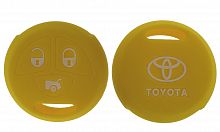 Чехол брелока Toyota  KB-L014 (3-кнопки)(Ж)Круглый на ключ