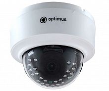Видеокамера Optimus IP-E022.1(3.6)P_H.265/1920х1080 (до 30 к/с), PoE, ИК/,купол/внутренняя