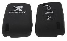 Чехол брелока PEUGEOT  KB-L050 (3-кнопки)(Ч) на выкидной ключ