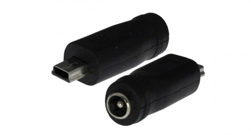 Переходник питания 5,5 - mini USB штекер (ДАК)