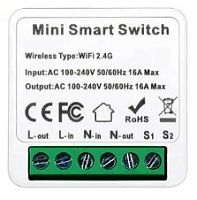 Умный выключатель Wi-Fi 220V 16A Smart Switch с таймером и замером мощности нагрузки