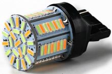 Лампа авто 7440 LED-78 белая+желт 12v 270ма , цена за комплект ( 2 лампы+ 2 блока управления)