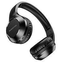Наушники беспроводные, BOROFONE BO12, гарнитура, полноразмерные, черные, (bluetooth)