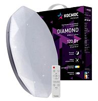 Светильник светодиодный PREMIUM DIAMOND 120w 220v 3000-6500K 9600Lm IP40 500х90мм Космос KSDiam120W