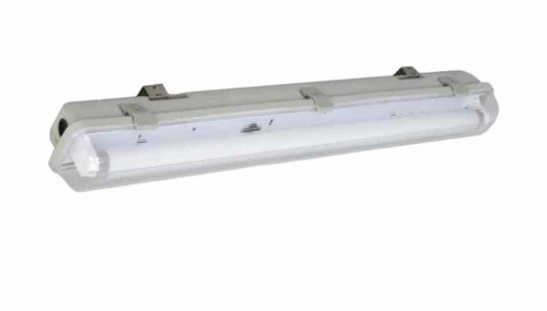Светильник влагозащищенный AVL-1хТ8 G13 LED IP65 600 мм  пластик, без ламп 
