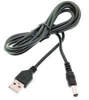 Шнур USB A штекер -.5,5х2,1мм штекер питания