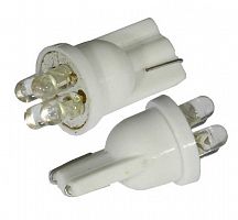 Лампа АВТО T11 LED-4  3 mm bulbs белый