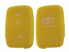 Чехол брелока Toyota  KB-L035 (3-кнопки) Landcruiser  Smart(Желтый)