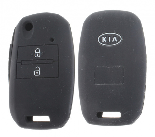 Чехол брелока Kia  KB-L105 (2-кнопки)(Ч) выкидной ключ K2, K5,Sportage