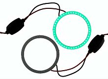Кольцо LED 60mm (12-24V), при 12v-300ma, ЗЕЛЕНОЕ, цена за 1 шт., в блистере- 2шт.
