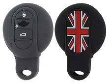 Чехол брелока Mini Cooper  KB-L000 (3-кнопки в ряд)(Ч) SMART