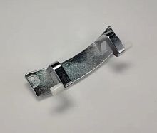 Петля люка стиральной машины, для Haier, L136мм, хром., 0020101189