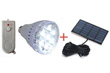 Лампа аккумуляторная с солнечной панелью 3,5W 6500К YD009