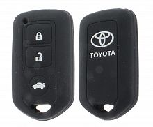 Чехол брелока Toyota  KB-L029 (3-кнопки)(Ч)на ключ Crown,Camry,Reiz