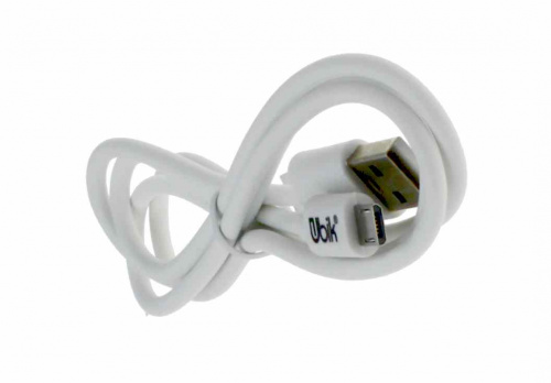 Шнур USB A штекер - USB micro штекер 1м  белый UBIK (ДАК) Um04w