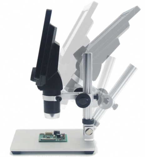 Микроскоп 1-1200x USB,, металлический штатив G1200, 7 дюймов фото 2