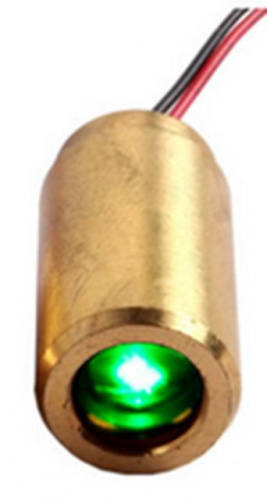 Лазерный диод зеленый 50mW 532nm, Φ12.94x24.24mm, напряжение: 1,8 V, рабочий ток: 300mA.