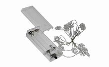 Гирлянда нить белая теплая 1,5 м.LED-14 "снежинки",на батарейках 2*АА