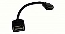 Переходник USB гнездо - TYPE-C штекер (шнур 0.1м) OTG  16-0003A