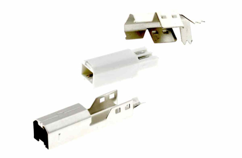 Разъем USB B штекер пайка на провод