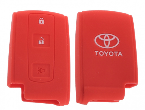 Чехол брелока Toyota  KB-L000 (3-кнопки в ряд)(К)Smart