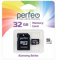 Карта памяти  32 Гб microSD Class 10 Perfeo