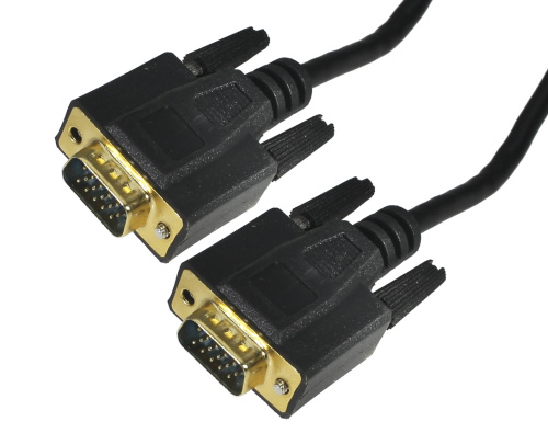 Шнур VGA штекер - VGA штекер 5м пластик   фото 3