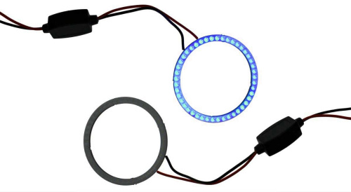 Кольцо LED 60mm (12-24V), при 12v-250ma, СИНЕЕ, цена за 1 шт., в блистере- 2шт.