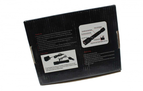 Фонарь LED-3 W (Li-аккумулятор+ЗУ от сети+ЗУ от прик) трещетка (MX-8008) фото 3
