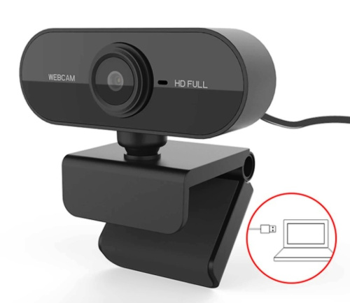 WEB-камера 1920*1080p, USB, 2.0 Mp, с  адаптивным микрофоном, шнур 140 см.