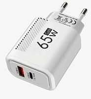 Зарядное устройство - USB + TYPE-C 33w - 5v 3.5A, 5v 3A, в розетку