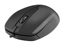 Мышь проводная Defender Alpha MB-507 бесшумная черная 3D 2 кнопки 1000 dpi