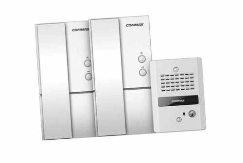 DP-LA01M/S. Комплект интерфона из 2-х трубок, подключение внешнего ПУ, открывание замка, вызов трубк фото 2