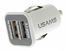 Блок питания авто 5v,3,1A 15,5W  вых: 2х USB A гн.(2,1A+1A) 