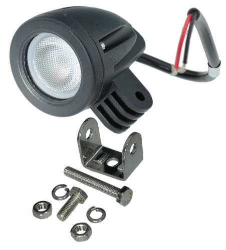 ПРОЖЕКТОР 12-30v 10W LED-1(CREE)  6632F, 60 град, БЕЛЫЙ круглый фото 3
