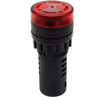 Зуммер щитовой прерывистый красный 12v, AD16-22SM, 28,5*65мм, монтаж 22мм., клемма винтовая Зуммер щитовой прерывистый красный 12v, AD16-22SM, 28,5*65мм, монтаж 22мм., клемма винтовая