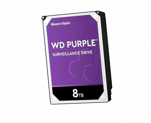 Жесткий диск Purple WD80PURX, 8Тб  Жесткий диск 3.5" 8Тб SATA 3.0 