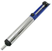 Тип :	Отсос для удаления припоя серии DP-191 (металлик)
Материал :	корпус - алюминий/ пластик; наконечник - высокотемпературный пластик ( PTFE)
Глубина, мм :	195 Отсос припоя (оловоотсос), TD-191