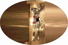 Гирлянда фигура "Олень" 80 см , серебро LED (2050-80)