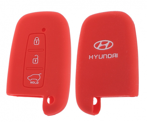 Чехол брелока  Hyundai   KB-L059 (3-кнопки)Smart Elantra,Son.(Красный)