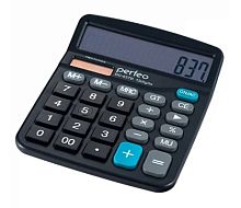 Калькулятор PERFEO PF_3286 бухгалтерский 12-разрядный черный