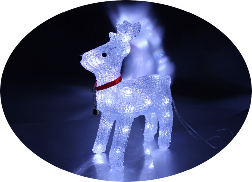 Гирлянда фигура "Олень", 30  см , прозрачная с подсветкой LED-30 фото 2