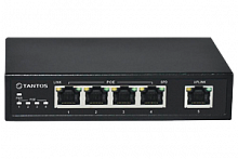TSn-4P5G 5 портовый гигабитный POE-коммутатор. 4 POE Ethernet 10/100/1000Мб портов, 1 порт 10/100/10