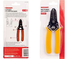 Инструмент зачистки HT-5023 0.25-0.8 кв.мм
Инструмент зачистки REXANT HT-5023 создан для снятия внешней изоляции одно-многожильного кабеля сечением от 0.25 до 0.8 мм.
Достоинства:
Фиксатор закрытого положения.
Возвратная пружина, обеспечивающая обратный ход рукояток.
Корпус из качественной инструментальной стали.
Инструмент многофункционален и способен осуществлять зажим, обработку и обрезку кабеля, стальных и медных проводников, а также формирование монтажных петель.
Удобные нескользящие рукоятки из плотного синтетического покрытия. Инструмент зачистки HT-5023 0.25-0.8 кв.мм