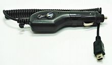 Шнур Прикуривателя штекер - mini USB 3,5м 5V 2А 10W (АЗУ  для видеорегистратора) витой (8-0017)