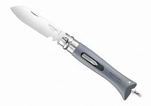 Нож Opinel №9 DIY, нержавеющая сталь, сменные биты, серый