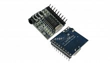 DTMF декодер MT8870 Модуль позволяющий декодировать тональные сигналы (DTMF) телефона и выставлять логические уровни на пинах Q1-Q4. Модуль можно подключить к телефону (в том числе мобильному), настроить его на автоответ и позвонив на этот телефон, Вы сможете управлять модулем удаленно с кнопок телефона. DTMF декодер собран на чипе MT8870 Разъем Jack 3,5 для аналогового входа, так же он дублируется на пинах гребенки. На плате имеются пять светодиодов, для удобства проверки состояния выходов. 12 выходных каналов соответствуют 12-ти телефонным кнопкам (0-9, #, *). Размер печатной платы: 26.5 мм X 24.5 мм DTMF декодер MT8870